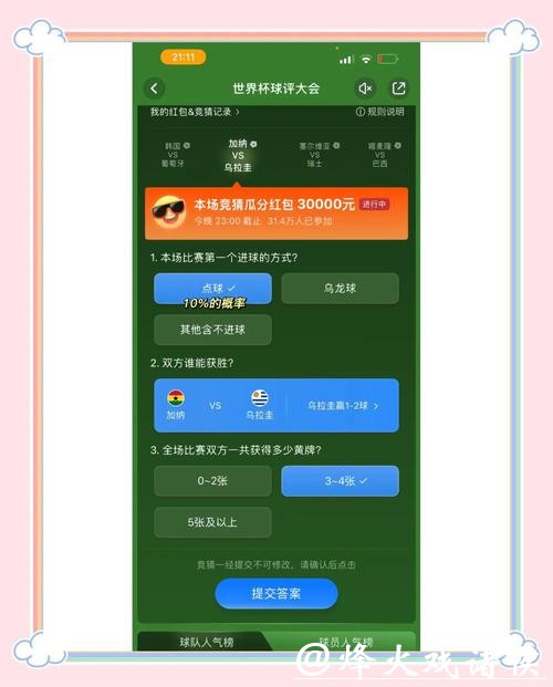 免费的世界杯竞猜平台是否可信
